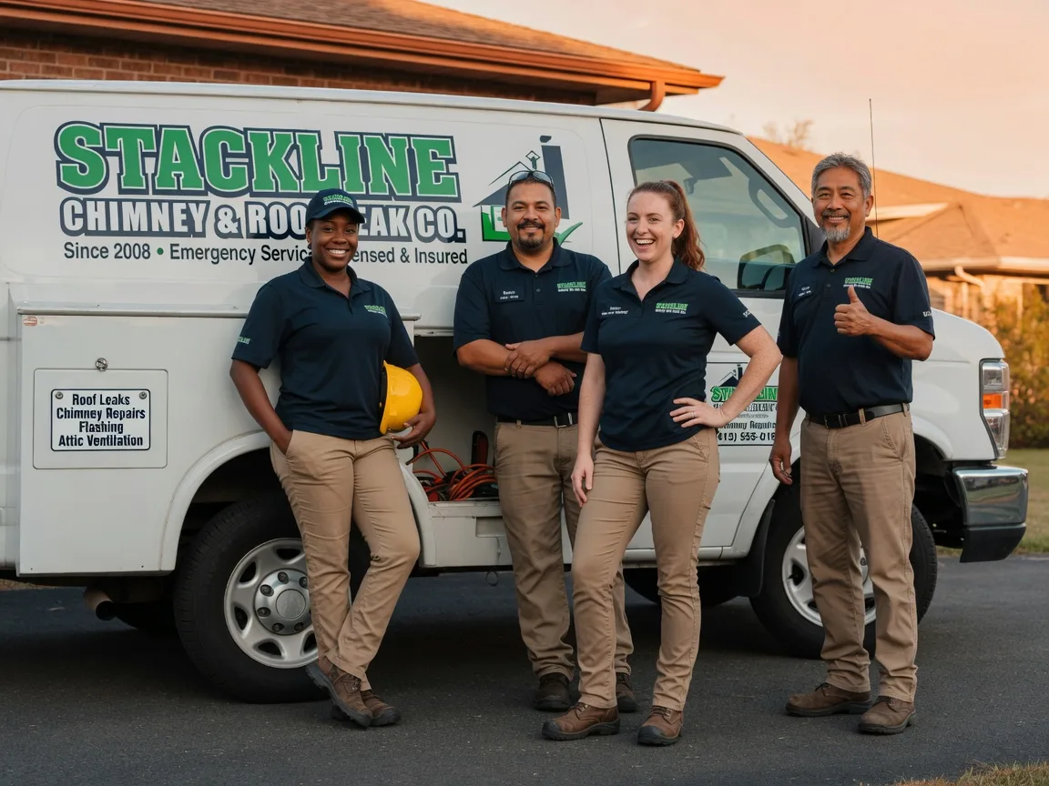 Chimney flashing repair company in Bernice, LA